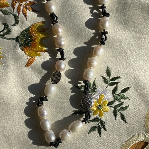 Tica Rose 925 pearl necklace & bracelet - Picture 6 of 16